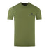 Aquascutum London Aldis Brand Logo On Chest Army Green T Shirt